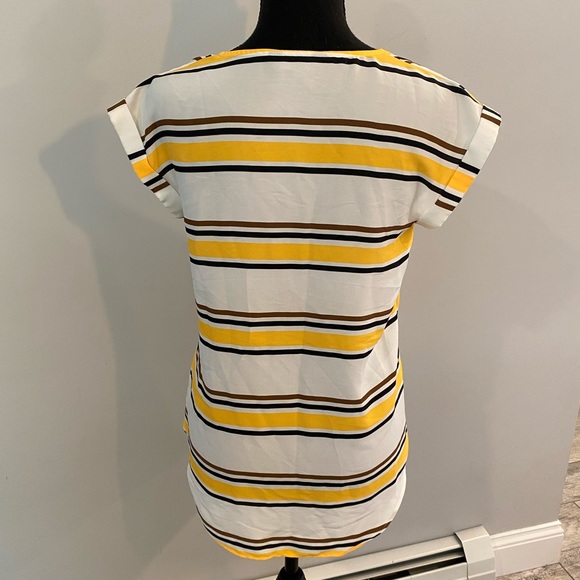Dressy Striped Zip-Front Shirt - Picture 4 of 6